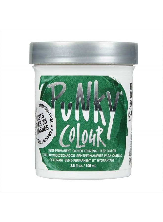 Alpine Green Semi Permanent Conditioning Hair Color, Non-Damaging Hair Dye, Vegan, PPD and Paraben Free, Transforms to Vibrant Hair Color, Easy To Use and Apply Hair Tint, lasts up to 35 washes,