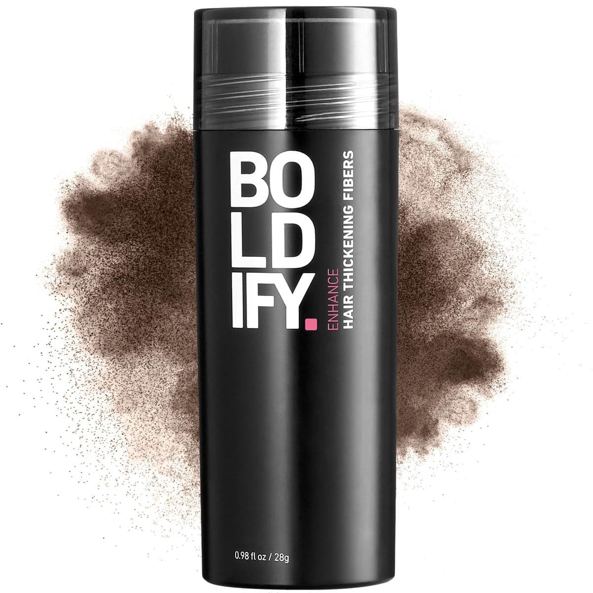 BOLDIFY Hair Fibers (28g) - Fill In Thinning and Fine Hair for an Instantly Fuller, Thicker Look - 14 Shades for Women & Men - Medium Brown