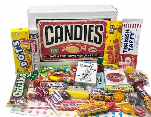 RETRO CANDY YUM Classic Old Fashioned Vintage Candy Assortment for Birthday Party Celebration Get Well Thank You Thinking of You Jr