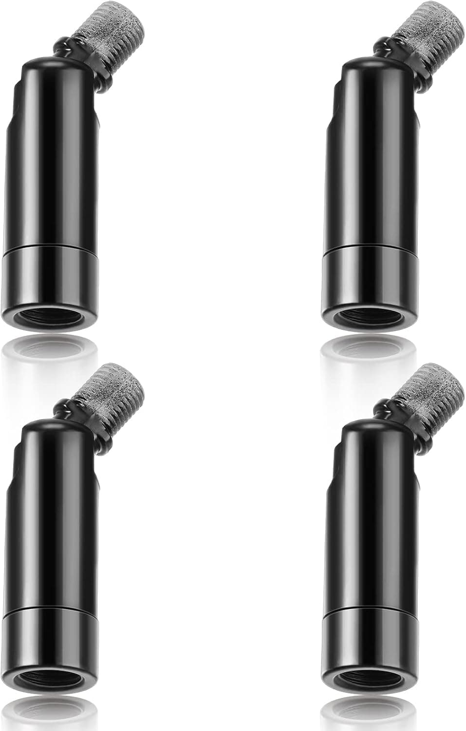 Tondiamo 4 Pcs Black Sloped Ceiling Light Adapter 180 Degree Pendant Suspension Canopy for Chandelier Track Ceiling Lamp Pendant Vaulted Overhead Light Hanging Helper for Vaulted or Angled Overhead