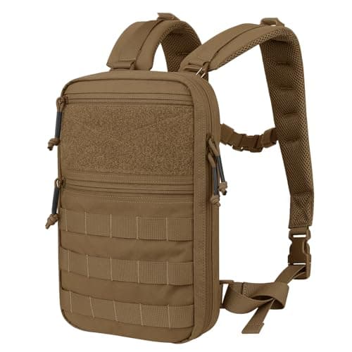 PETAC GEAR Tactical Molle Hydration Pack for 1.5L - Lightweight Water Reservoir Bag for Molle Vest Backpack, for Hiking, Hunting(CB)