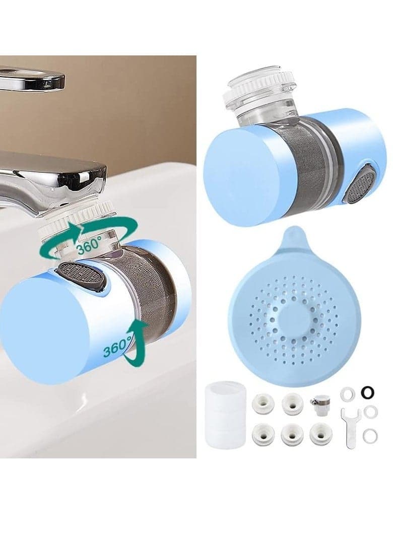 Sink Water Filter Faucet, Bathroom Filter, Universal 720° Rotating for Sink, Faucet Filter-Removes Chlorine Fluoride Heavy Metals Hard Home Kitchen