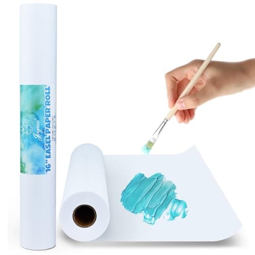 Joyooss Easel Paper Roll, Drawing Art Paper Roll for Kids 16” x 984” (82’) 2 Pack Painting Roll of Paper Kid Art and Craft Coloring White Paper for Kids Wrapping Gift Activity