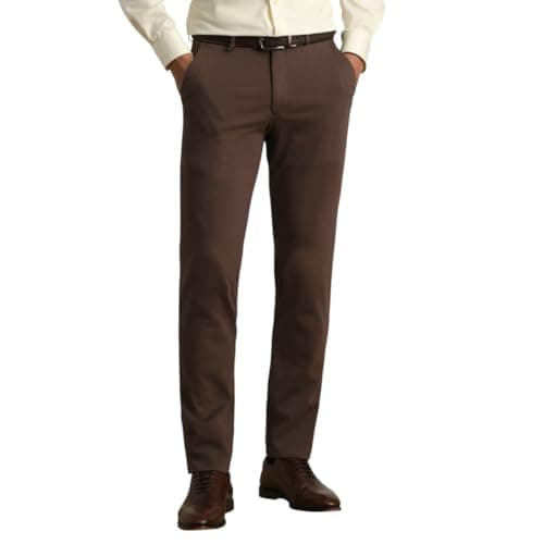 Van Heusen_Mens__Trouser_(VHTFVULBH58273_Brown_32)