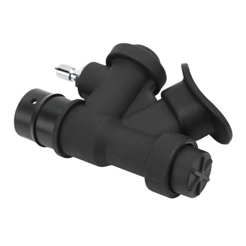 Scuba Choice Scuba Diving Universal BCD 45Degree Oral Power Inflator Compatible with 1 Flex Hose Easy Replacement Durable Design Black Made in USA