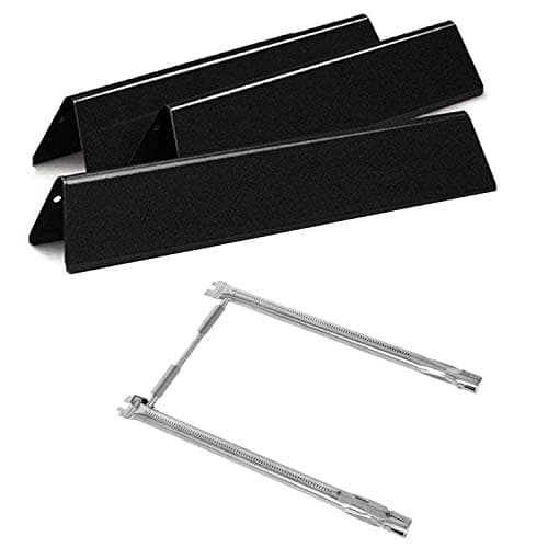 Hongso 69785 Burner Tubes Kit, 15.3" Flavorizer Bars 7635 67045, Replacement Parts for Weber Spirit 2 Burner 200 Series I & II E210 S210 E215 E220 S220, Weber II GS4 Gas Grills (with Up Front Controls