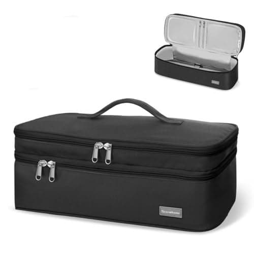 MAYCREATE® Travel Carrying Case for Dyson Airwrap Brush Hair Dryer Shark Flexstyle Double-Layer Hair Accessories Tools Storage Bag(Bag Only)