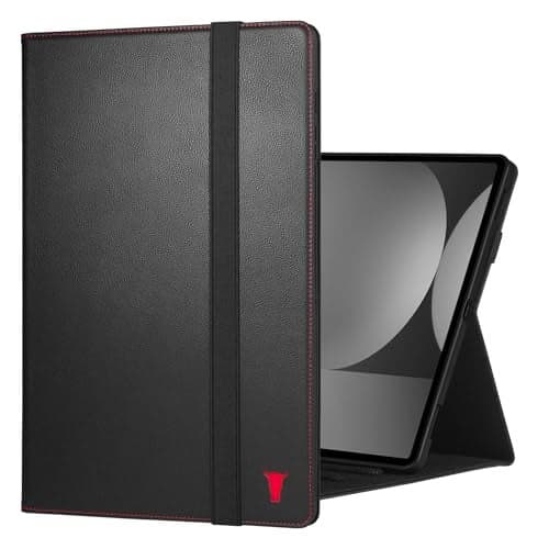 TORRO Leather Case Compatible with Samsung Galaxy Tab S10S9 Ultra Premium Leather Galaxy Tab S10S9 Ultra 2023 Case with Stand Function and Auto WakeSleep Black