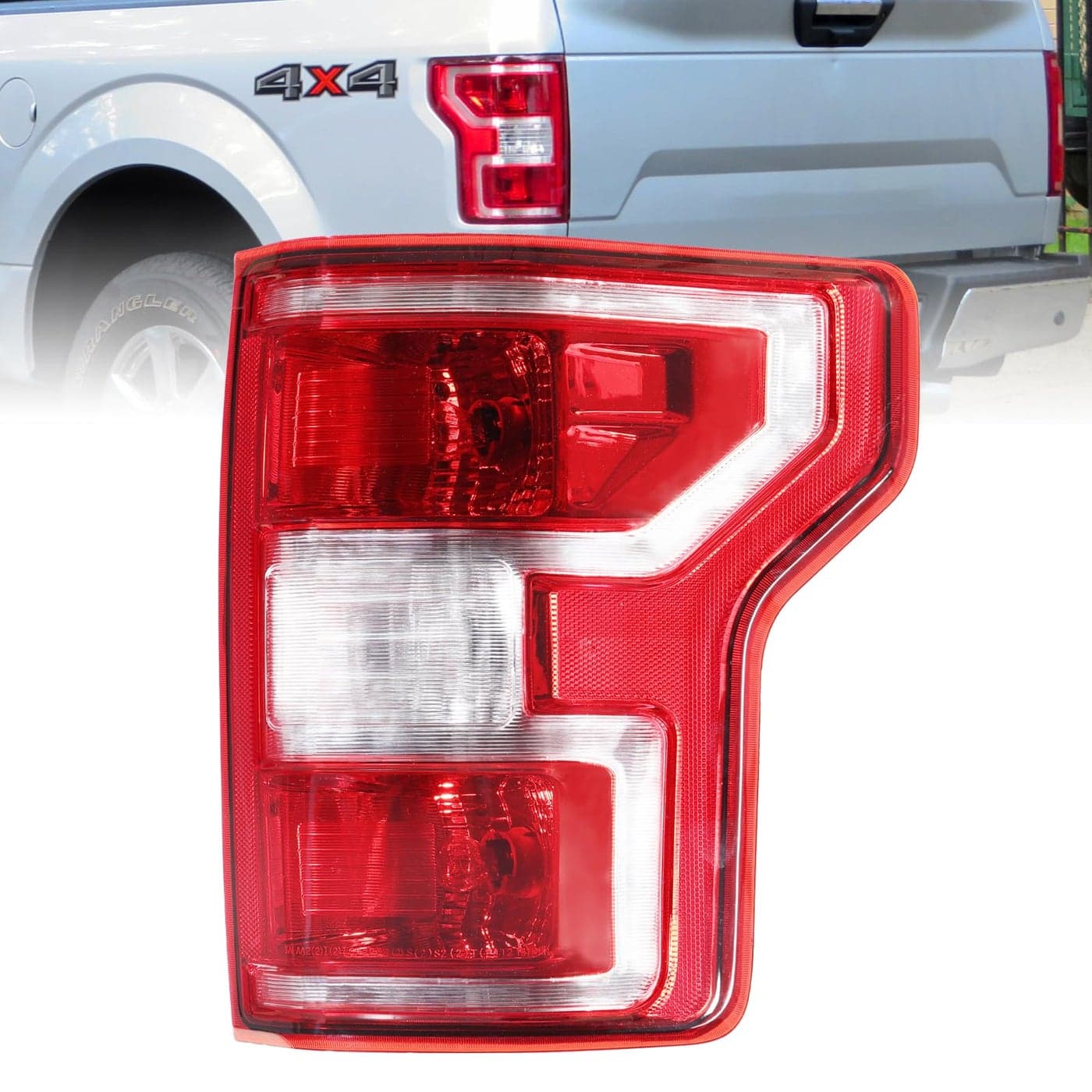 Boine F150 Tail Light Compatible With 2018 2019 2020 Ford F150 F150 Right Passenger Side Rear Light Brake Lamp Bulb and Harness Included Replace JL3Z13404H