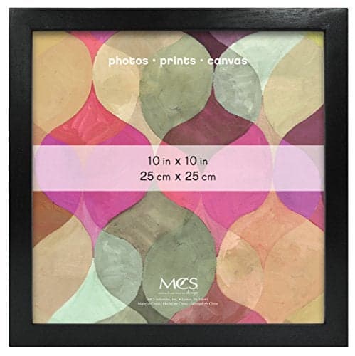 MCS Art Frame with Mat Opening, Black, 10 x 10 in