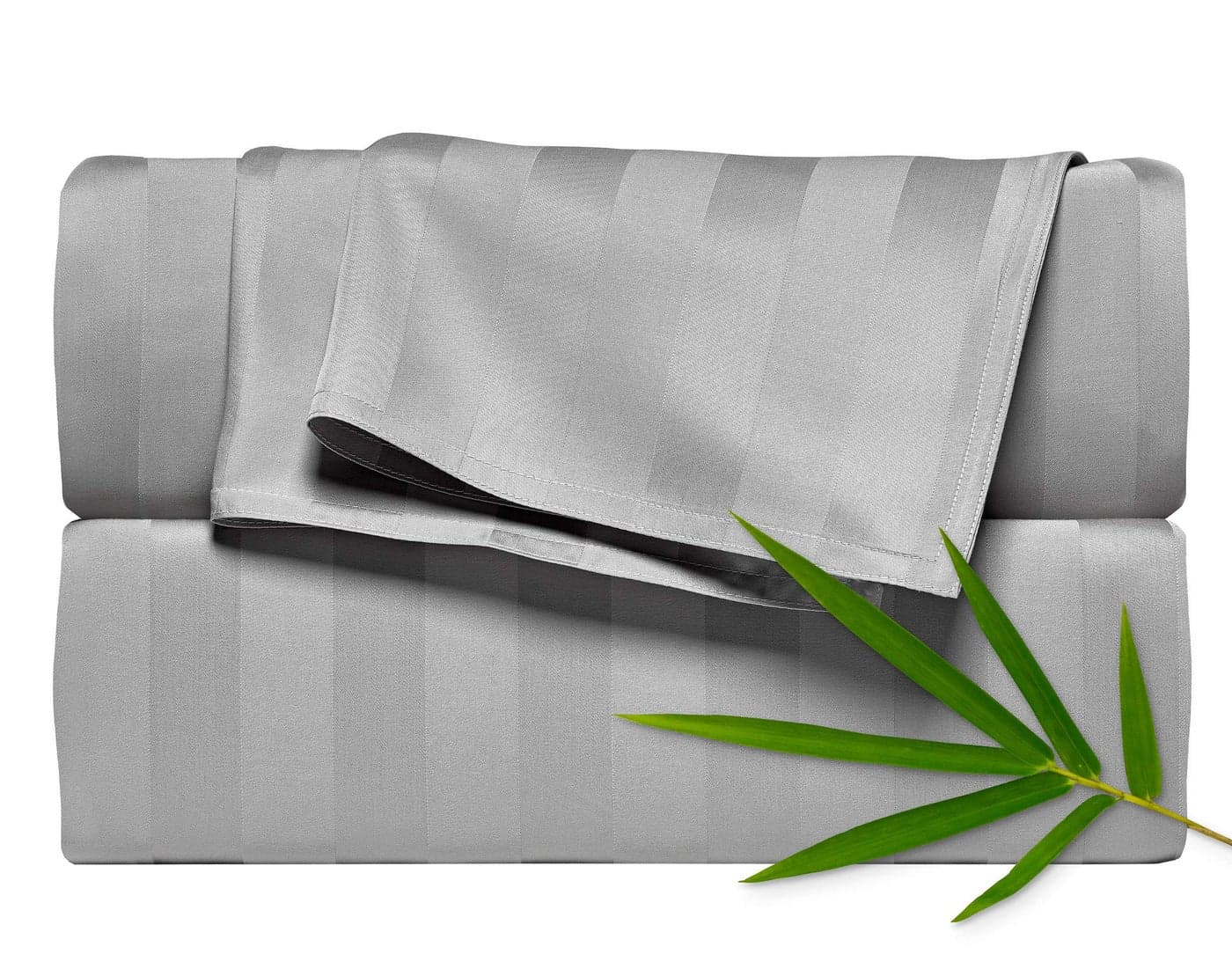 Pure Bamboo California King Sheets Genuine 100 Organic Viscose Derived from Bamboo Bed Sheet Set Soft Cooling Double Stitching 2 Year Quality Promise California King Jacquard Silver