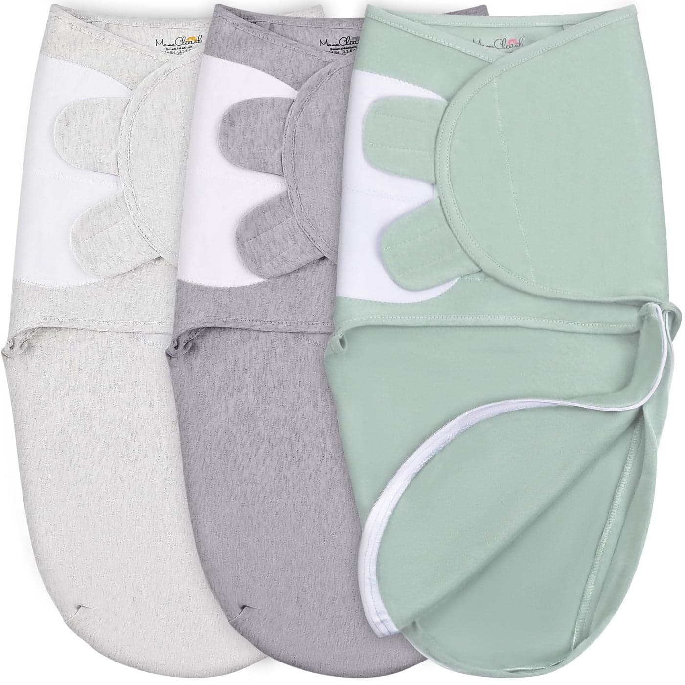 Mama Cheetah Baby Swaddle Blanket with Zipper Newborn Swaddle Sack Baby Swaddles Sleep Sack 03 Months Baby Swaddle Wrap for Baby Boy Girl 3Pack