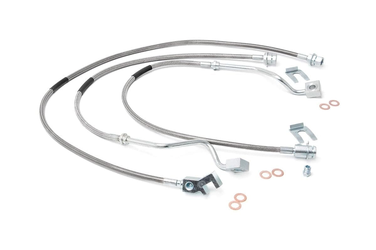 Rough Country Stainless Brake Lines for 1999-2004 Ford Super Duty - 89717
