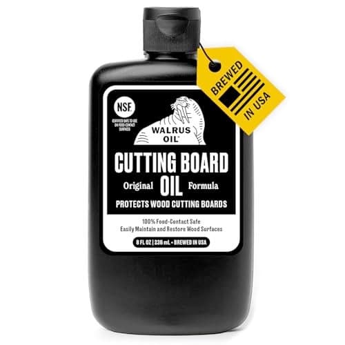 WALRUS OIL - Cutting Board Oil and Wood Butcher Block Oil, 8 oz Bottle, FDA Food-Contact Safe