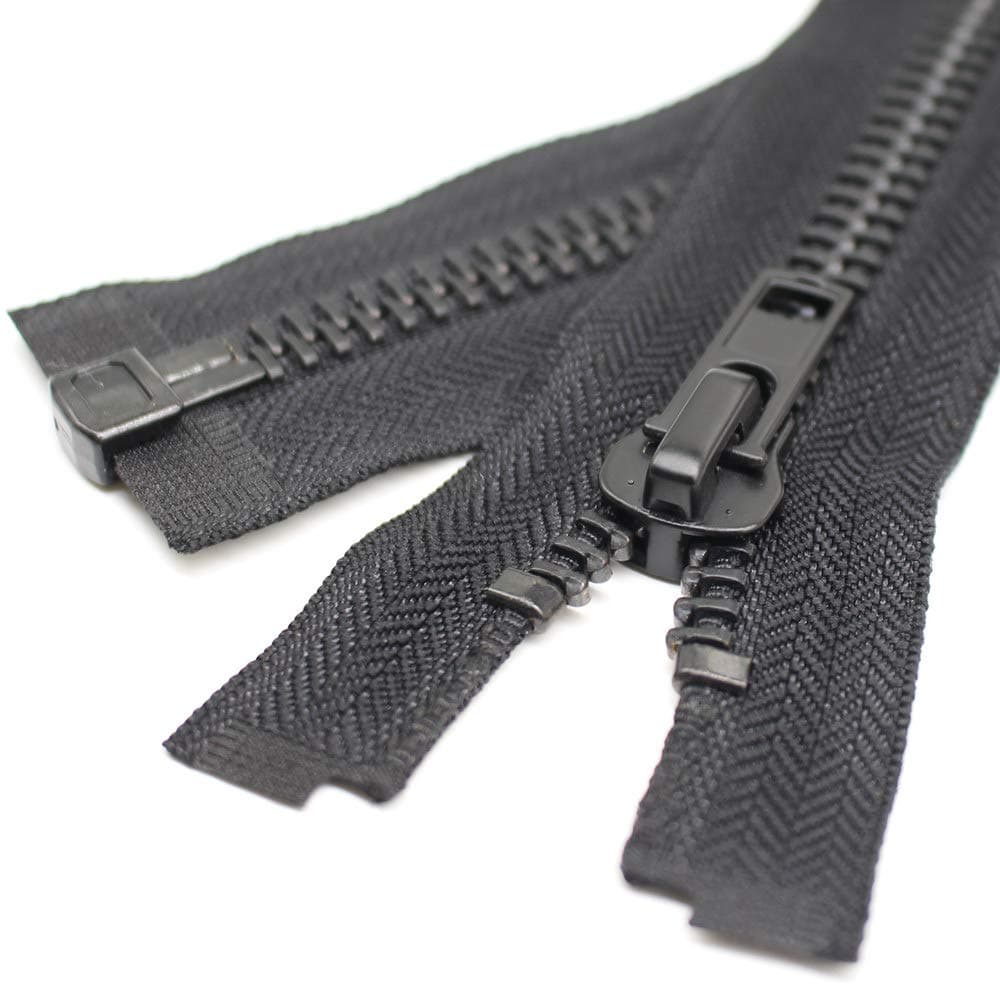 YaHoGa 10 30 Inch Black Nickel Separating Jacket Zipper Metal Zipper Heavy Duty Metal Zippers for Jackets Sewing Coats Crafts 30 Nickel
