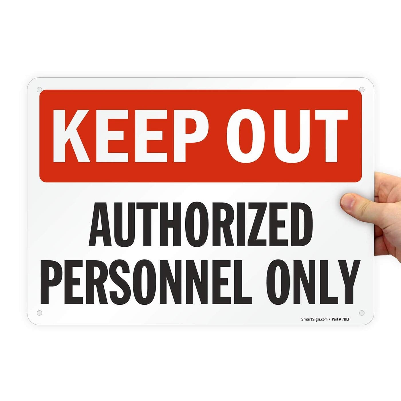 SmartSign "Keep Out - Authorized Personnel Only" Sign | 10" x 14" Plastic