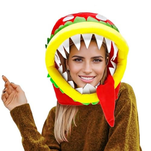 Jococs Plant Hat Cannibal Plant Costume Hat Funny Cosplay Dress Up Novelty Hats Themed Headwear