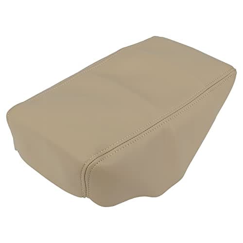X AUTOHAUX Car Center Console Lid Armrest Seat Box Cover Protector Replacement Microfiber Leather for Nissan Altima 2007-2012 Beige