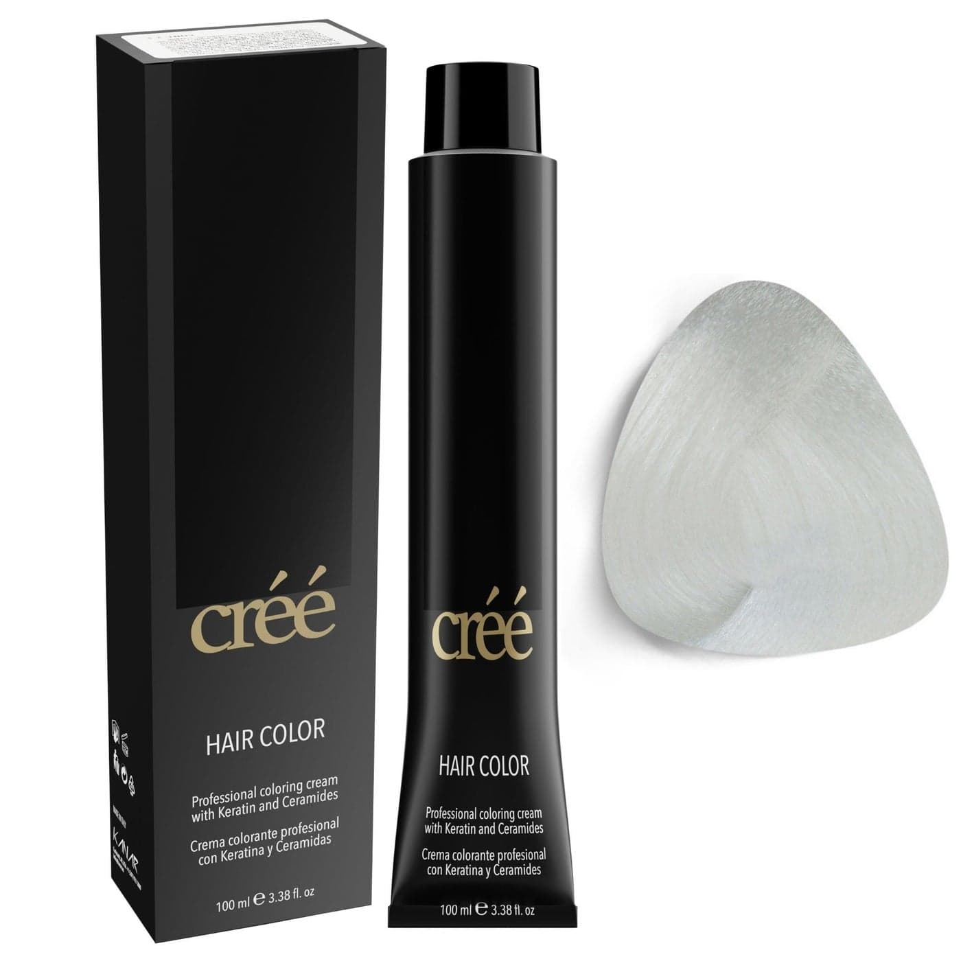 Cree Professional Neutral Permanent Hair Color Long Lasting Rich Vibrant Gray Coverage 100ml 34 floz