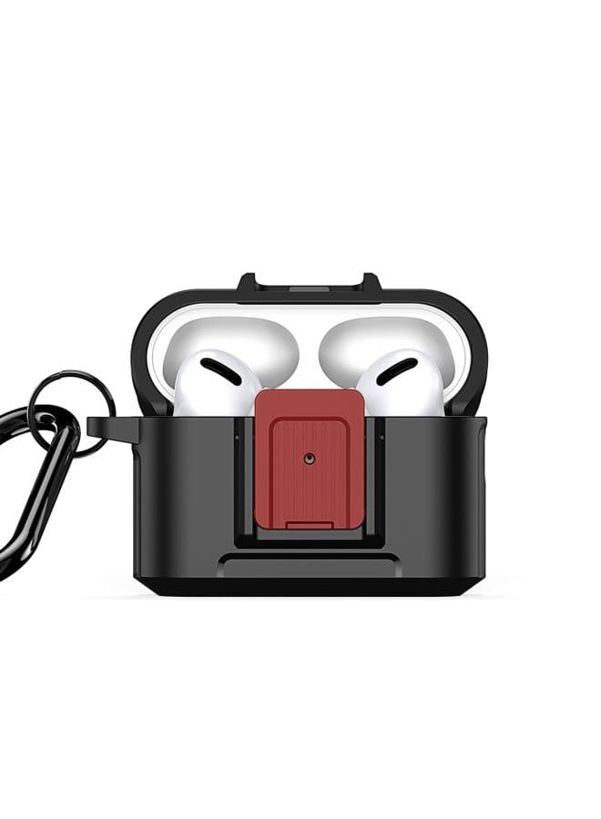 Case Cover For AirPods Pro 2 DUX DUCIS PECH Series Earbuds Box Protective Case Black Red
