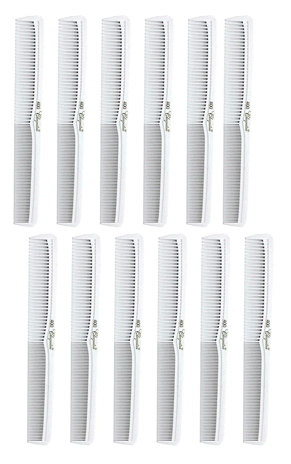 7 inch All Purpose Hair Comb Hair Cutting Combs Barbers Hairstylist Combs White 12 Combs