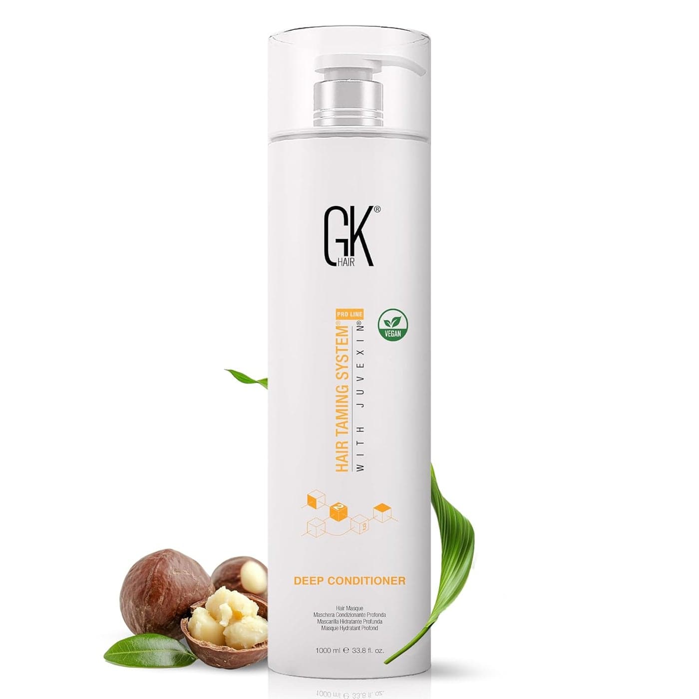 GK HAIR Global Keratin Deep Conditioner Masque 338 Fl Oz1000ml Intense Hydrating Repair Treatment Mask for Dry Damaged Color Treated Frizzy Hair Restoration Formula with JOJOBA Seed Oils