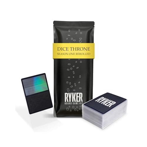 Ryker Compatible with Dice Throne Season One ReRolled Card Sleeve Kit Board Game Card Sleeves Clear