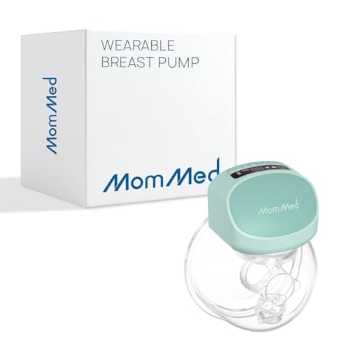 Mommed S10Pro Hands-Free Wearable Breast Pump with 3 Modes & 9 Levels, Leak-Proof Design, Electric Breast Pump with LED Display,24mm Breast Shield, Includes 17/19/21mm Flange Inserts(Green)