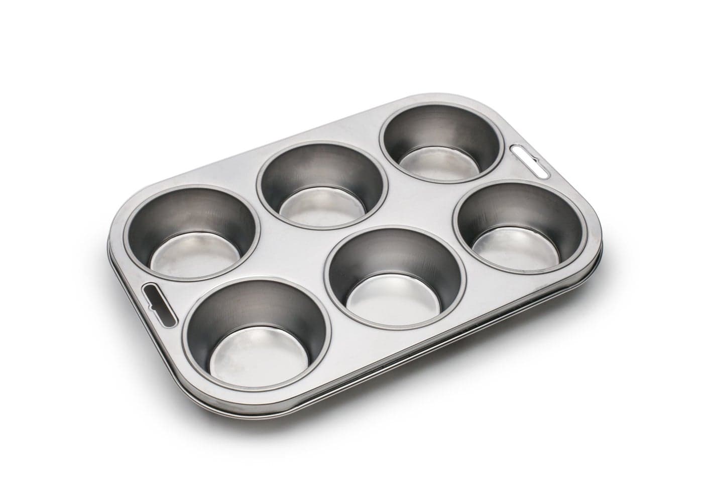 Fox Run 4867 Muffin Pan 6 Cup Stainless Steel