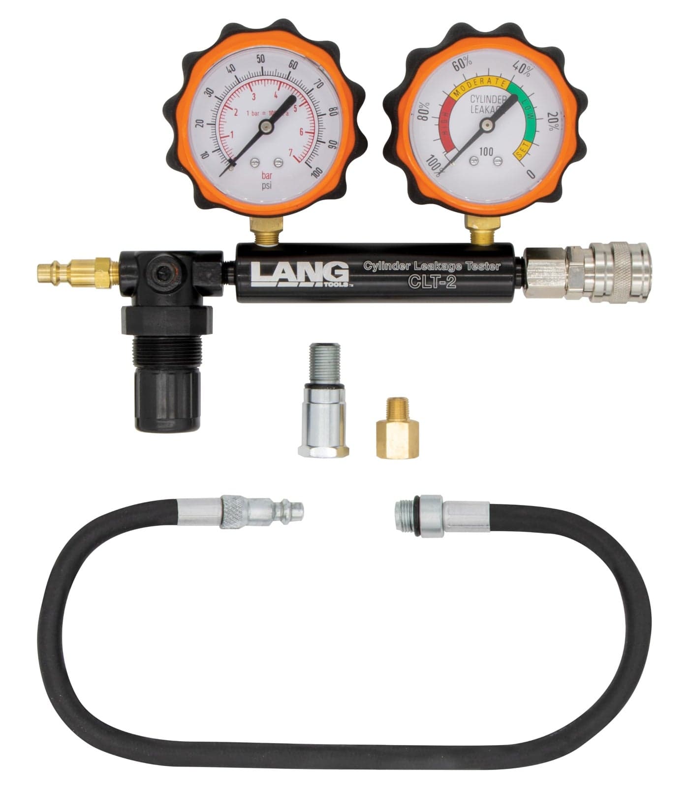 Lang Tools CLT2 100 PSI Cylinder Leakage Tester with 2 Gauges One Size