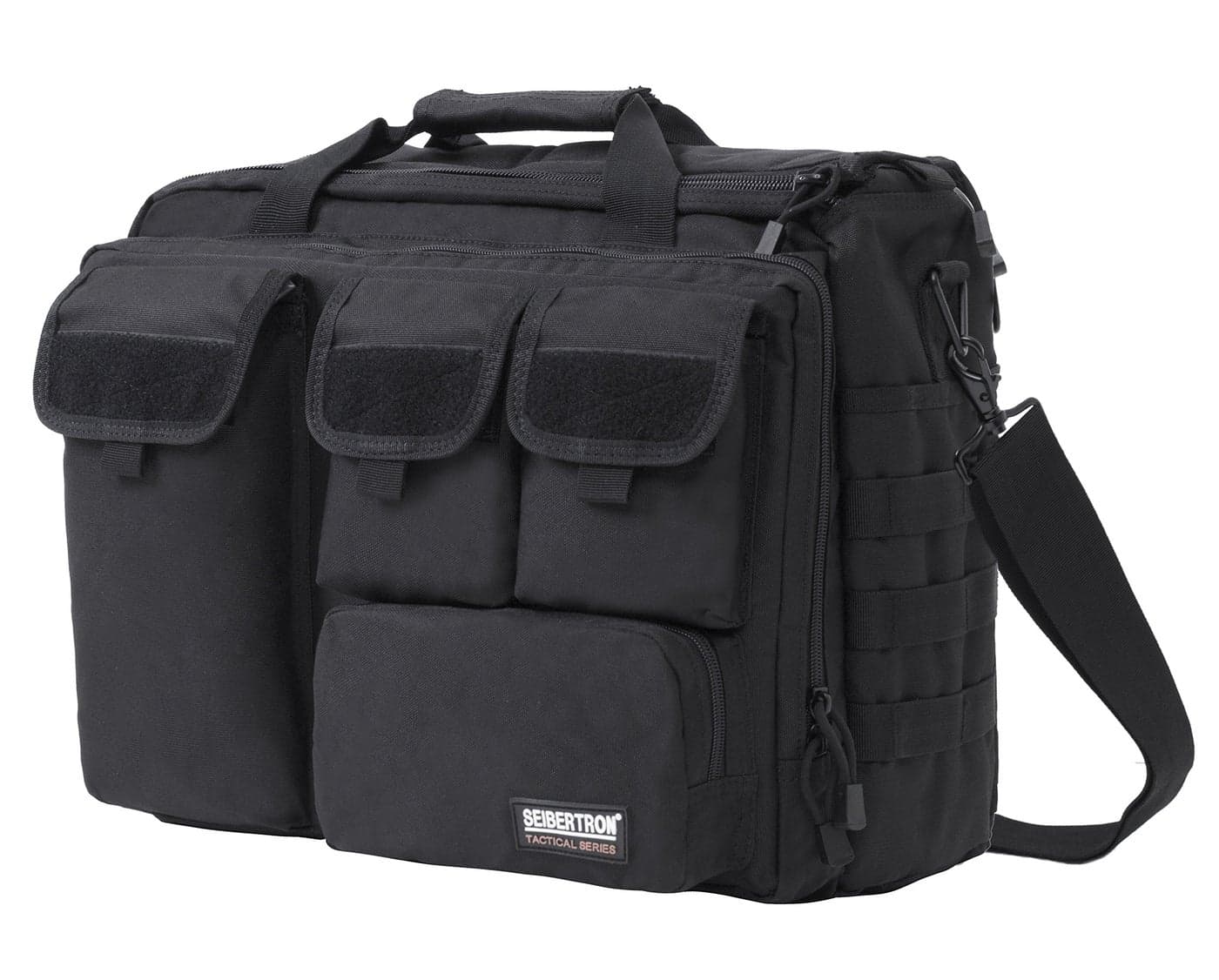 Seibertron Pro-Multifunction Shoulder Messenger Bag Fit for 14.1" Laptop Black