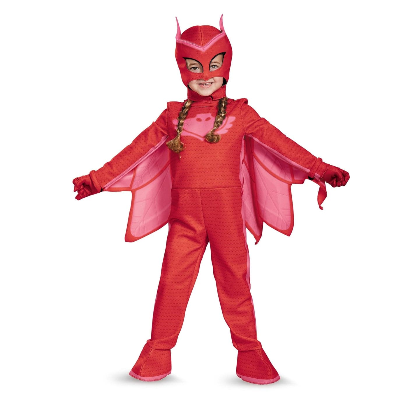 Owlette Deluxe Toddler PJ Masks Jumpsuit with Attached Boot Covers, Medium/3T-4T