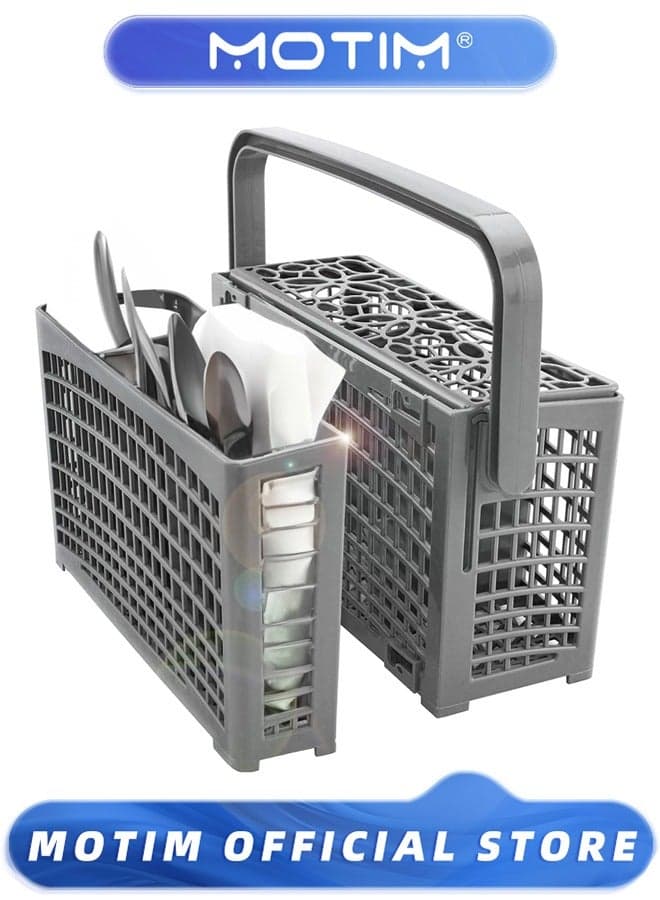 Dishwasher Silverware Basket-Utensil Cutlery Holder for Knives and Forks-Compact Rack for Dishwashers