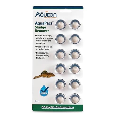 Aqueon AquaPacs Sludge Remover 12 Pack, 10 Gallon