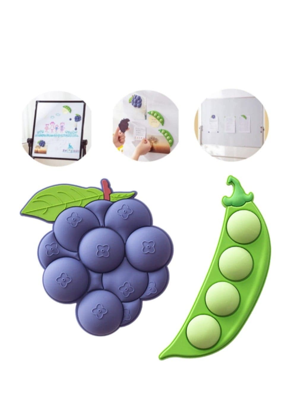 Cute Refrigerator Magnets Fun Fridge Locker Magnets, Soft Magnetic Stickers for Office Classroom School Desk Kitchen, Decor