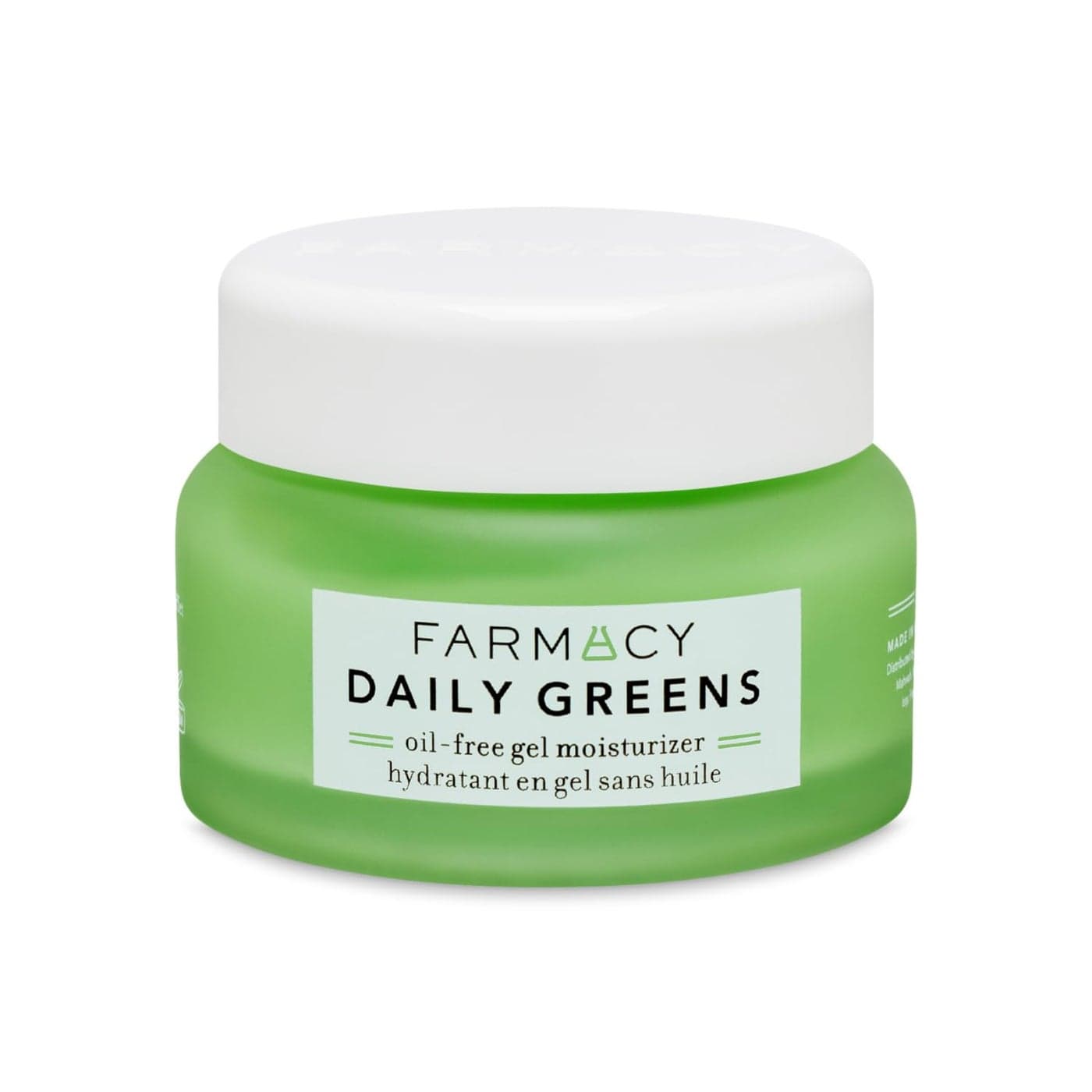 Farmacy Daily Greens Face Moisturizer Oil Free Facial Moisturizer with Polyglutamic Hyaluronic Acid Gel Facial Cream that Reduces Shine Clears Pores Balances Oil FragranceFree 50ml