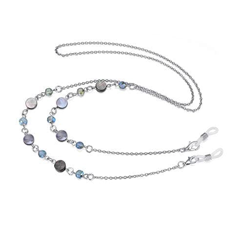 Crimmy Glasses Eyeglass Chain Strap Holders around Neck for Women, Stylish Eye Glasses Sunglasses Mask Necklace Lanyard