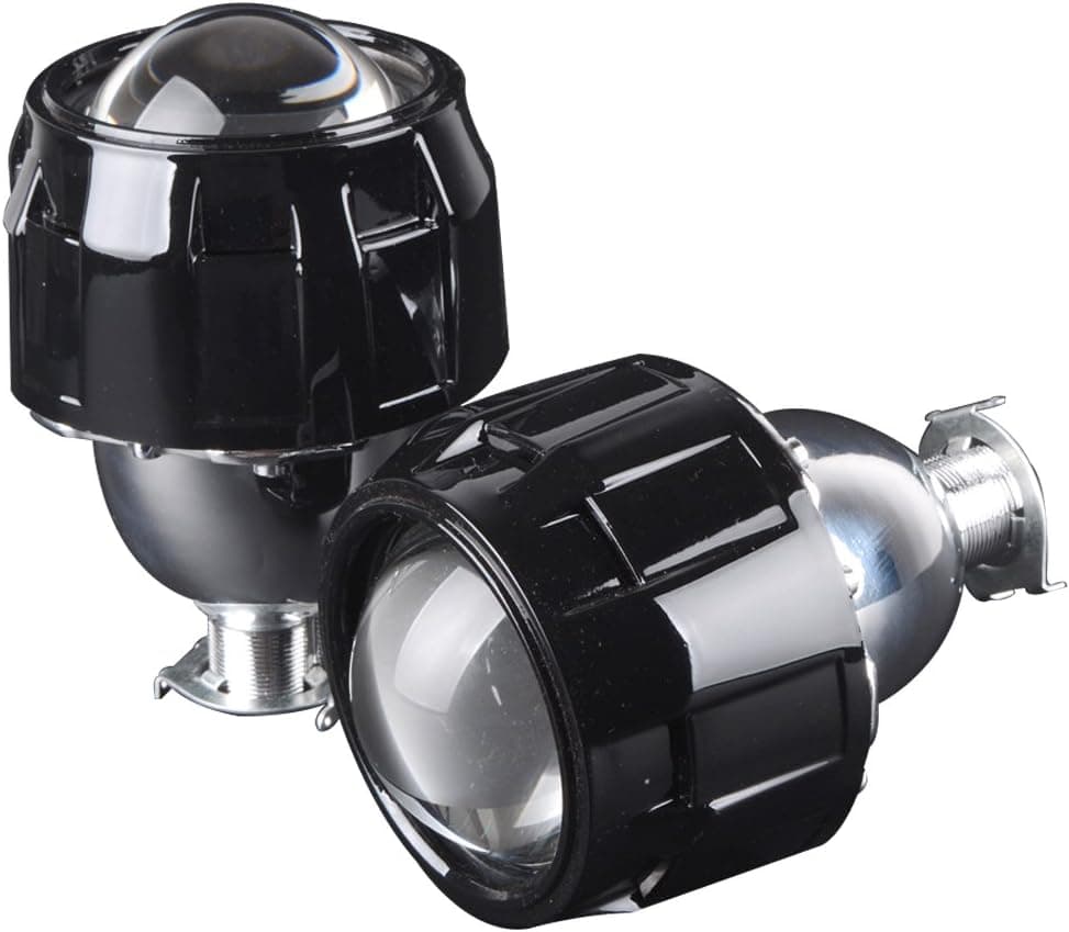 Astra Depot 2pcs Mini 2.5" LHD H1 Bi-xenon HID Projector Lens with Black Shroud