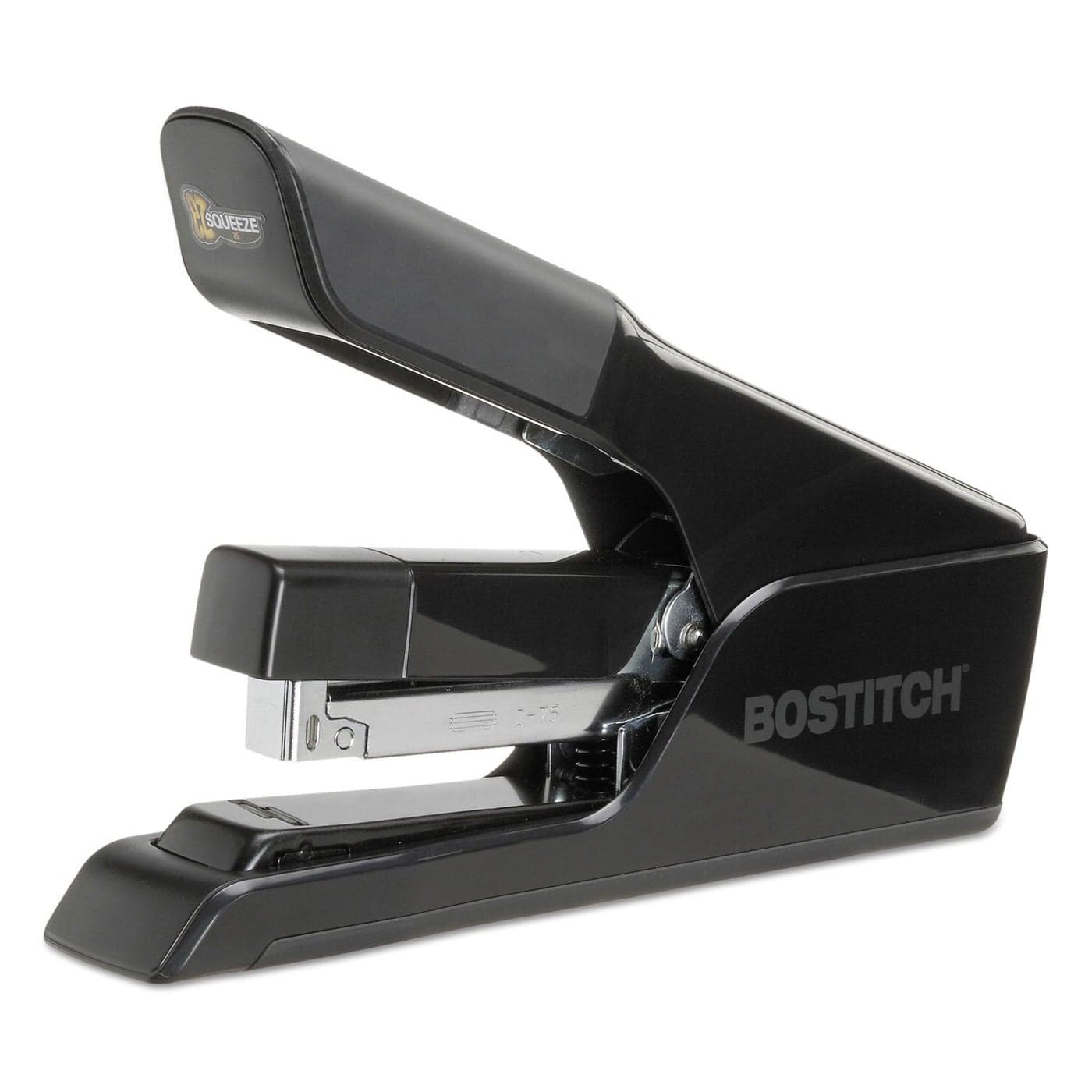 Bostitch Office EZ Squeeze 75 Sheet Flat Clinch Stapler Reduced Effort Black B875
