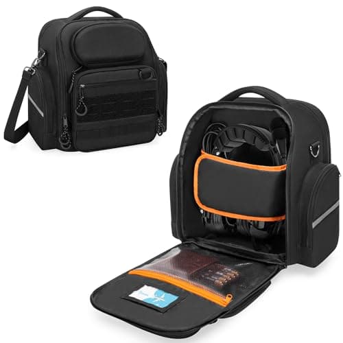 Damero Pilot Headset Bag, Aviation Headset Bag, Pilot Kneeboard, iPad and More, Black