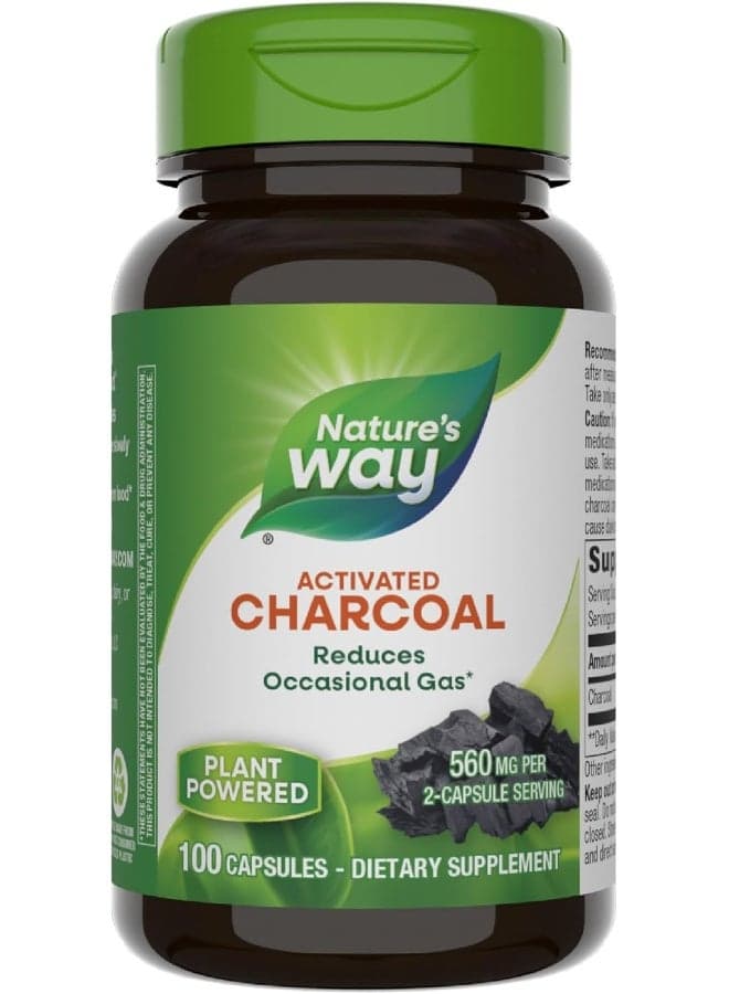 Pack Of 2 Charcoal Activated Dietary Supplement - 200 Capsule