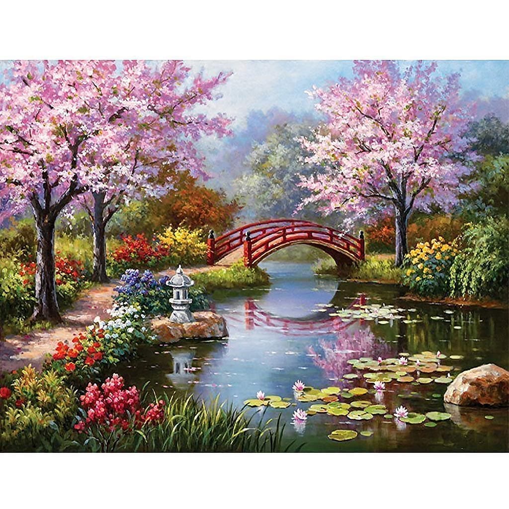 HASTHIP DIY 5D Diamond Painting by Number Kits Full Drill Rhinestone Embroidery Cross Stitch Pictures Arts Craft 5D Diamond Painting Kit for Adults Kids for Home Wall Decor12x16In
