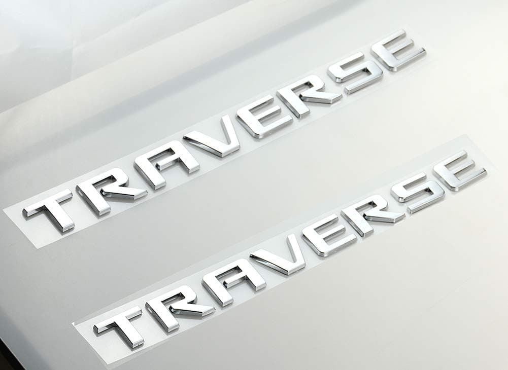 Aimoll 2 Pc Traverse Badge 3D Emblem Nameplate