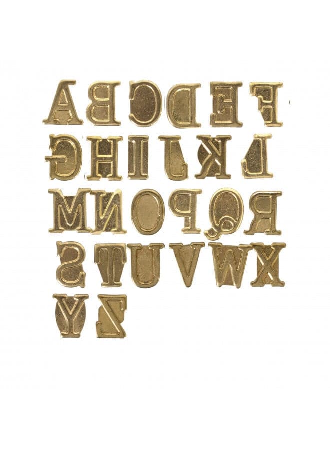 Walnut Hollow HotStamps Uppercase Alphabet Set for Branding and Personalization of Wood, Leather, and Other Surfaces