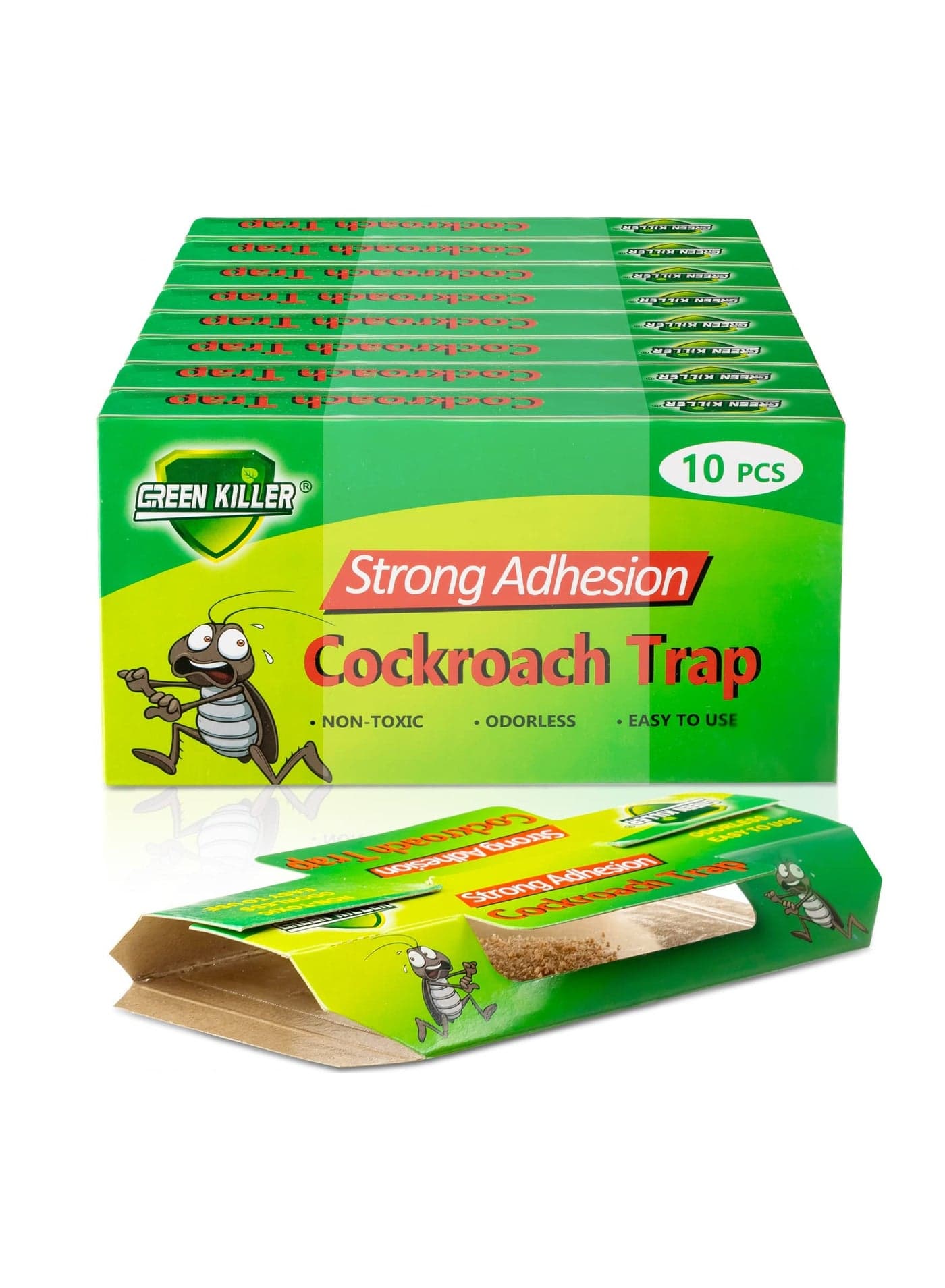 Sticky Roach Traps, ( 8.66 x 7.6 Inch) Glue Cockroach Killer Roach Killer Sticky Traps Home Pest Control Cockroach Traps Roach Killer Glue Boards for Indoor Home Bug Insect Pest Control