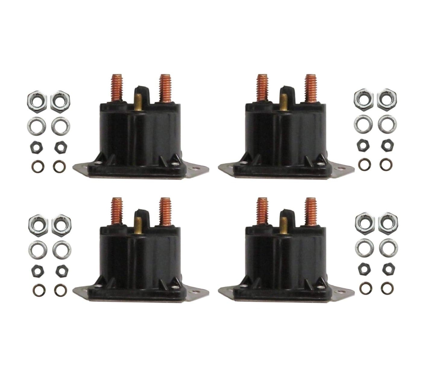 USonline911 4 X Solenoid Relay for WARN 72631 28396 Switch, 12V, 10A, Normally Open, Automatic, Surface Mount, SAE-J1171 Certified