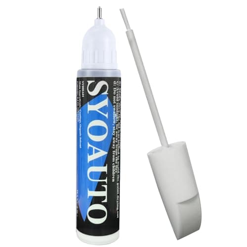 SYOAUTO White Touch Up Paint for Cars White Car Touch up Paint Auto Scratch Repair Pen Brush and Tip 2 in 1 Repair Pen 0.4 oz