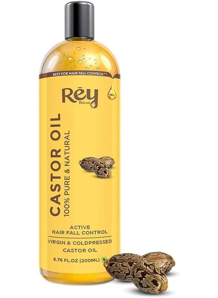 ReyNaturals Premium Cold Pressed Castor Oil 200 ml
