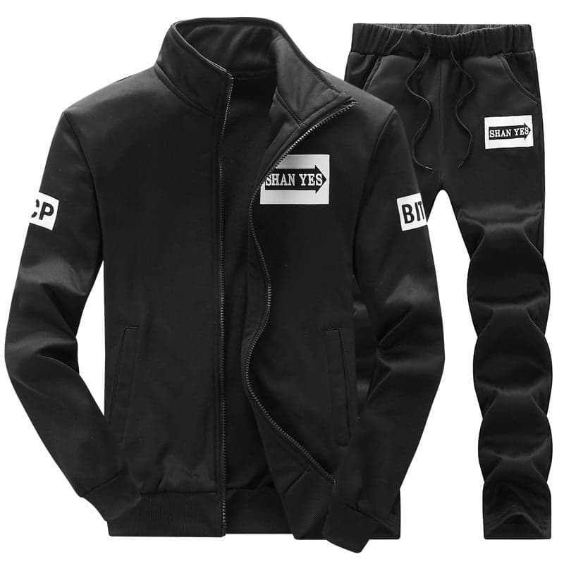 Clothing Sweatshirt Suit Men'S Clothing Junior High School Senior High School Students Leisure Sportswear Fleece-Lined Thickened Jacket For Men