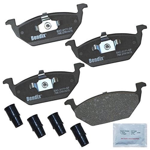 Bendix Priority1 CFC768 Ceramic Front Brake Pads for Select Models Audi A1, A3, Seat Cordoba, Toledo, Volkswagen Beetle, Clasico, CrossFox, Golf, Jetta, Lupo, Virtus